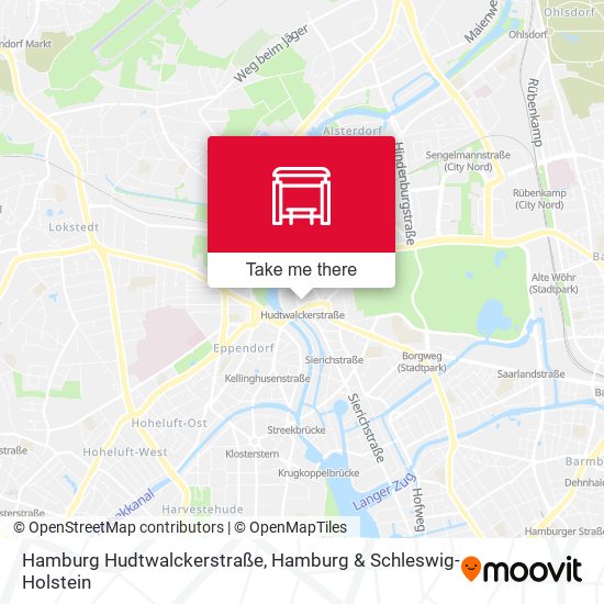 Hamburg Hudtwalckerstraße map