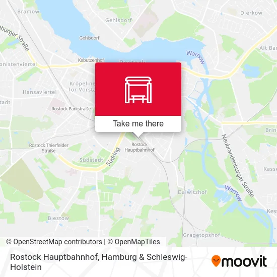 Rostock Hauptbahnhof map