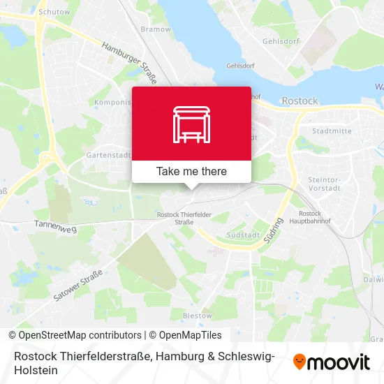 Карта Rostock Thierfelderstraße