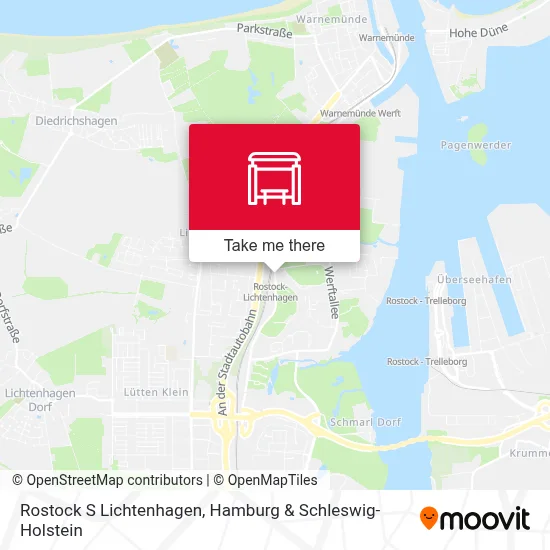 Rostock S Lichtenhagen map