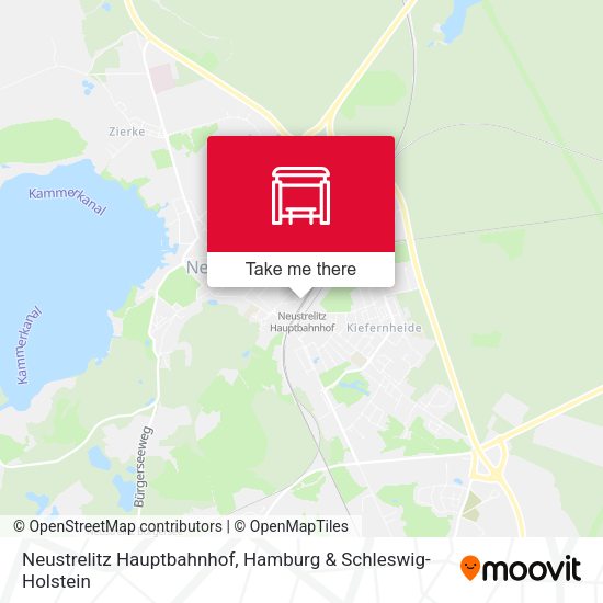 Neustrelitz Hauptbahnhof map