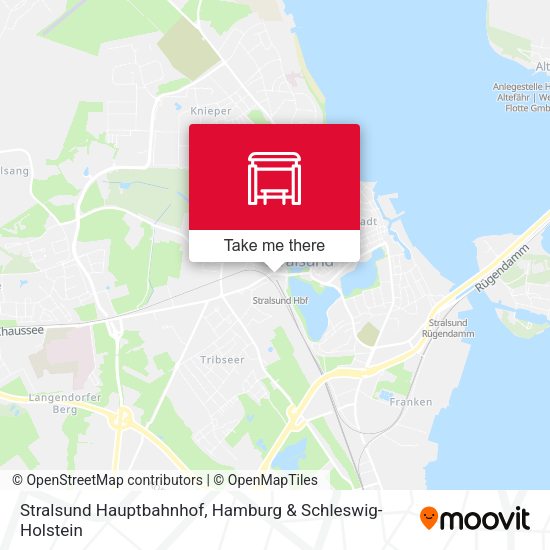 Stralsund Hauptbahnhof map