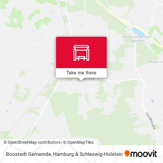 Карта Boostedt Gemeinde