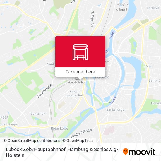 Lübeck Zob/Hauptbahnhof map