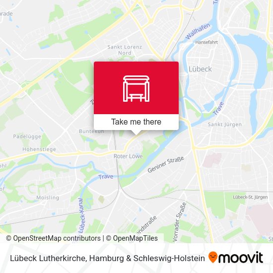 Lübeck Lutherkirche map
