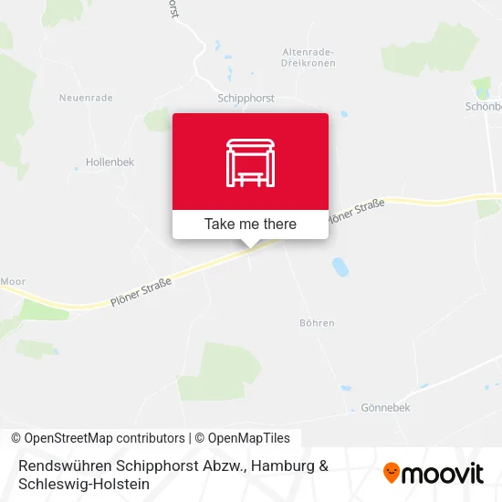 Карта Rendswühren Schipphorst Abzw.