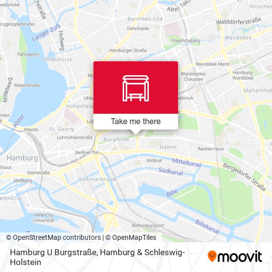 Hamburg U Burgstraße map