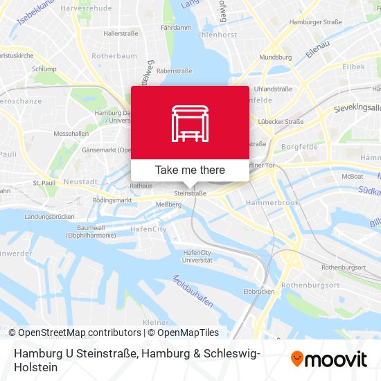 Карта Hamburg U Steinstraße