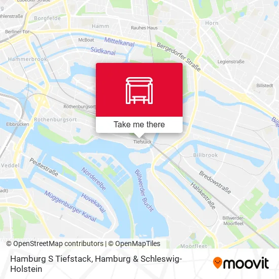 Карта Hamburg S Tiefstack