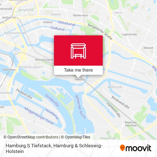 Карта Hamburg S Tiefstack