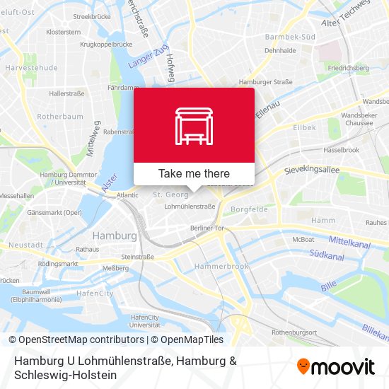 Hamburg U Lohmühlenstraße map