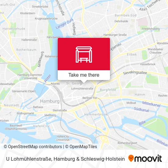 Карта U Lohmühlenstraße