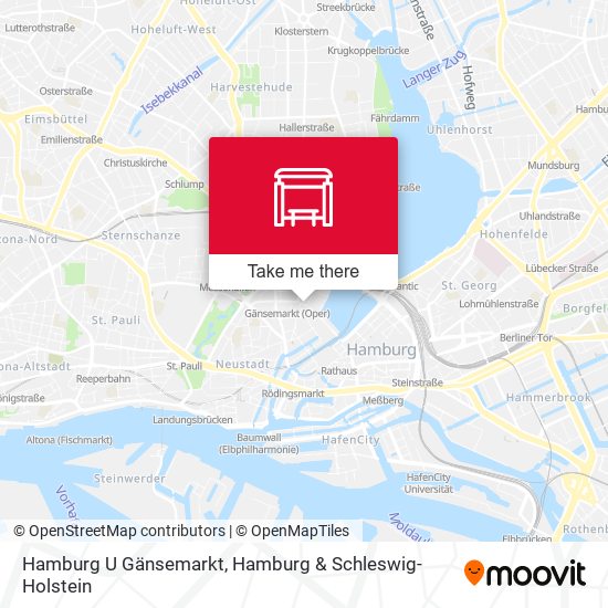 Hamburg U Gänsemarkt map