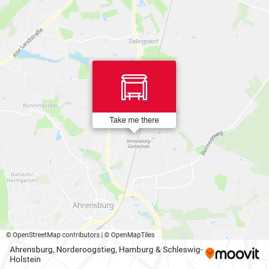 Карта Ahrensburg, Norderoogstieg