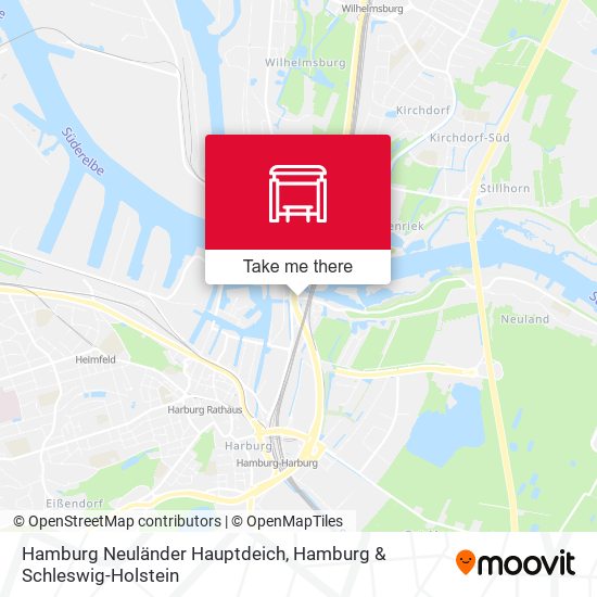 Hamburg Neuländer Hauptdeich map