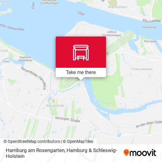Hamburg am Rosengarten map