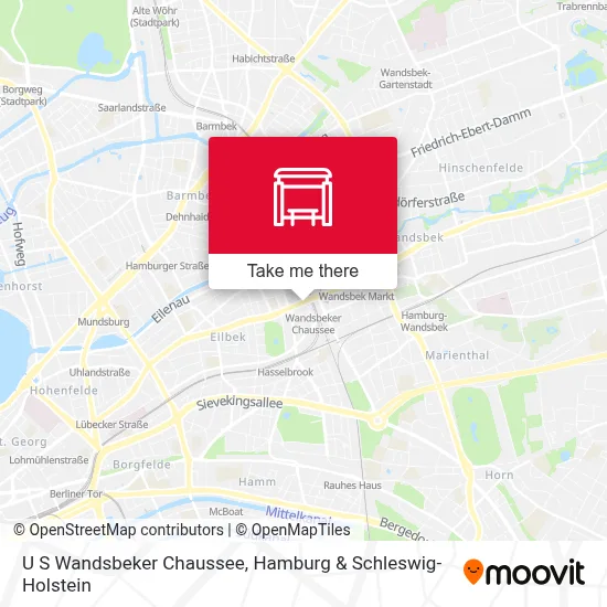 U S Wandsbeker Chaussee map