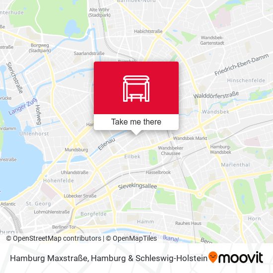 Hamburg Maxstraße map