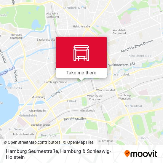 Hamburg Seumestraße map