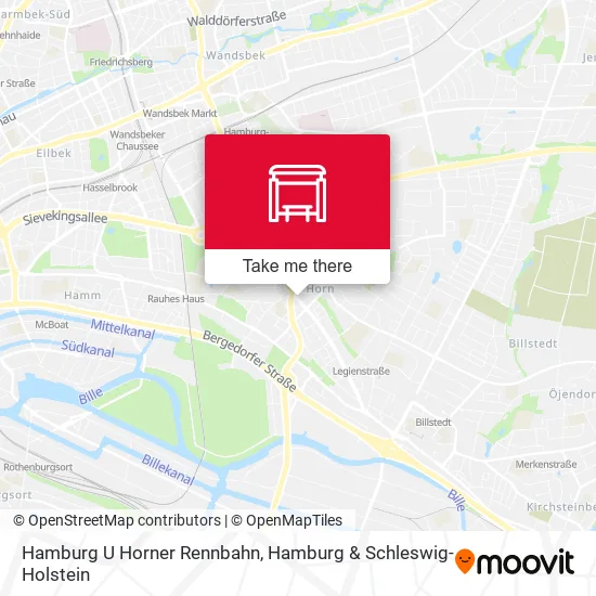 Карта Hamburg U Horner Rennbahn