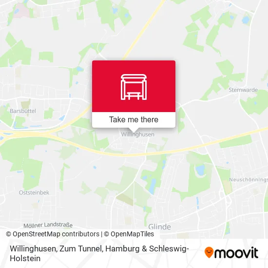 Карта Willinghusen, Zum Tunnel