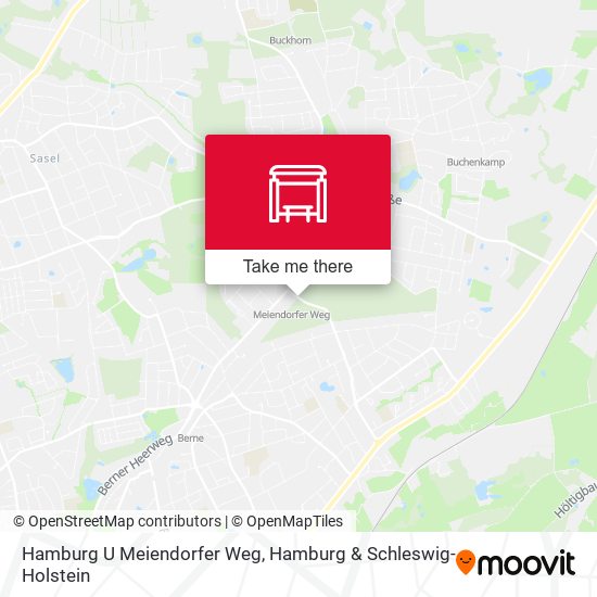 Hamburg U Meiendorfer Weg map