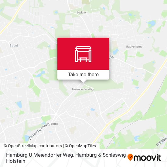 Hamburg U Meiendorfer Weg map