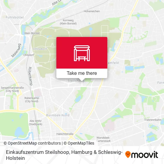 Карта Einkaufszentrum Steilshoop
