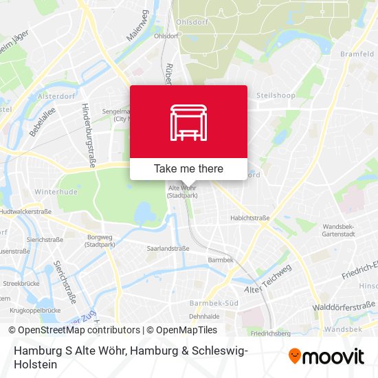 Hamburg S Alte Wöhr map