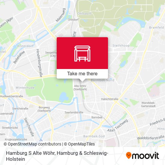 Hamburg S Alte Wöhr map