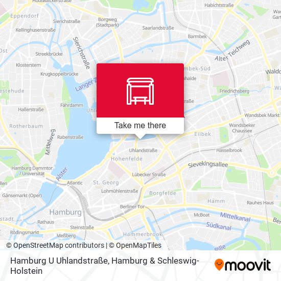 Hamburg U Uhlandstraße map