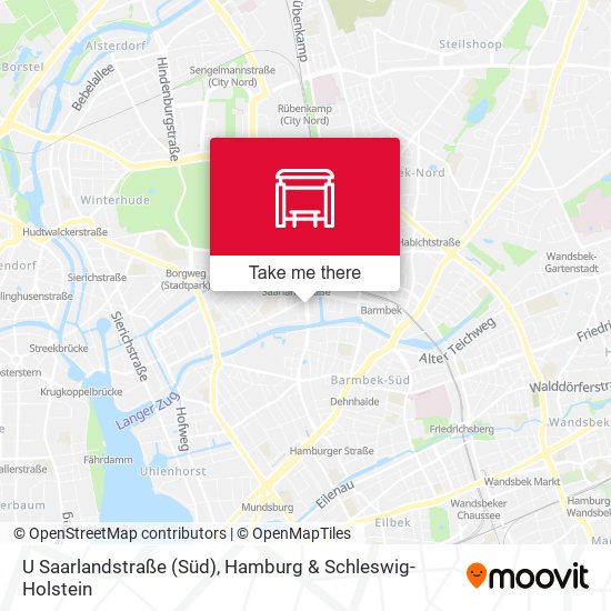 U Saarlandstraße (Süd) map