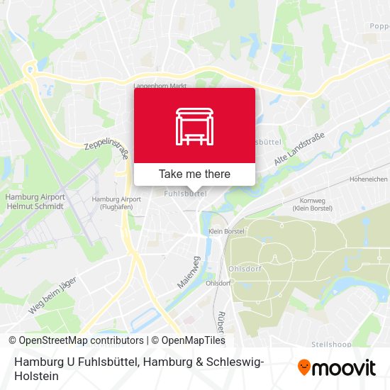 Hamburg U Fuhlsbüttel map