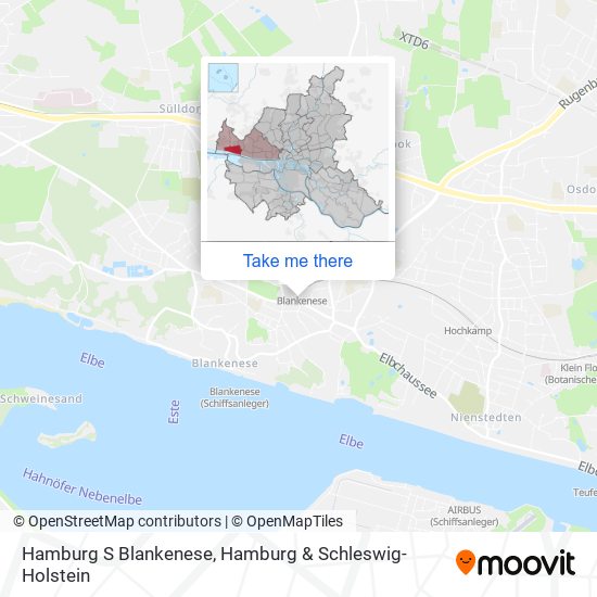 Hamburg S Blankenese map