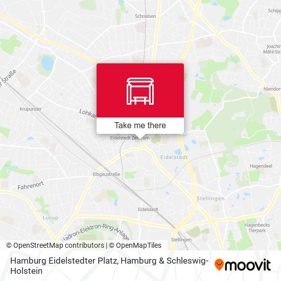Hamburg Eidelstedter Platz map