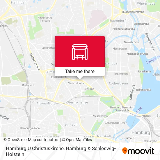 Карта Hamburg U Christuskirche