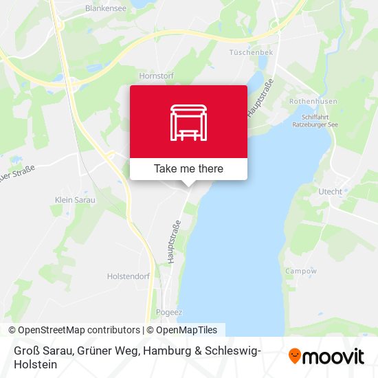Groß Sarau, Grüner Weg map