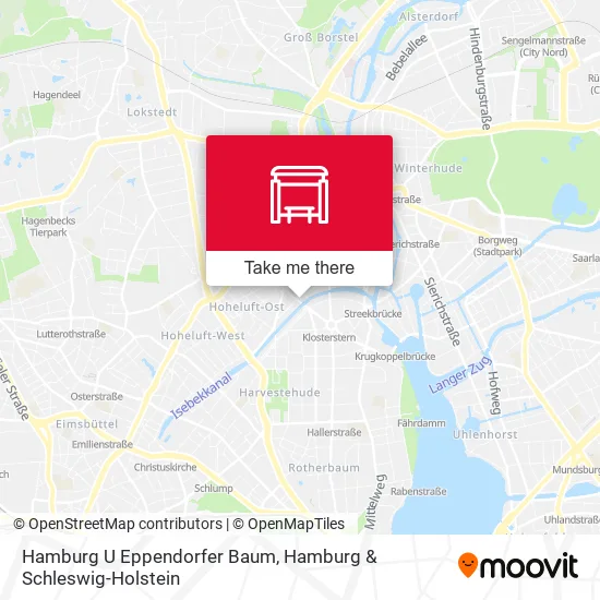 Карта Hamburg U Eppendorfer Baum