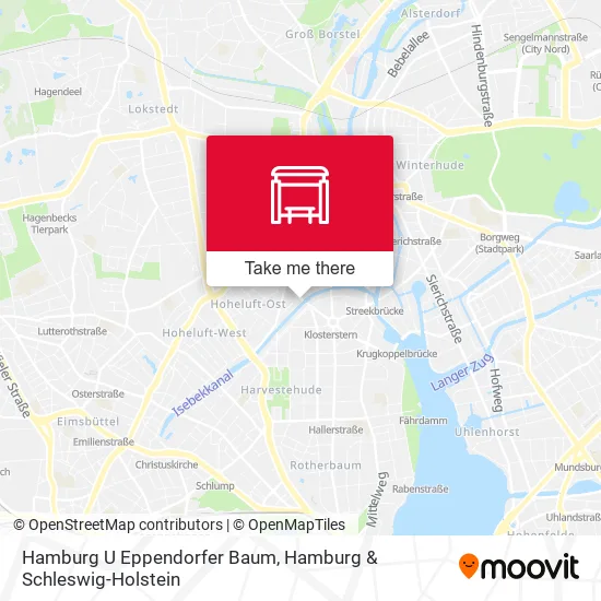 Карта Hamburg U Eppendorfer Baum
