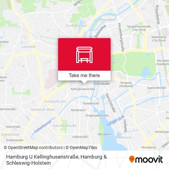 Hamburg U Kellinghusenstraße map