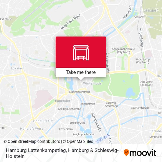 Hamburg Lattenkampstieg map