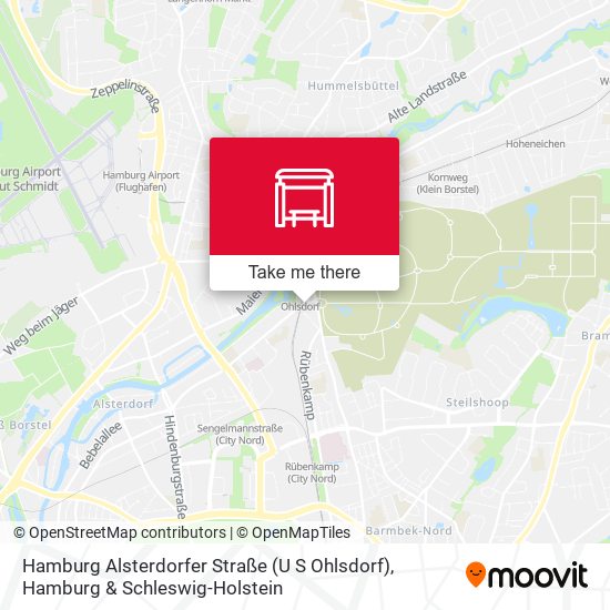 Карта Hamburg Alsterdorfer Straße (U S Ohlsdorf)