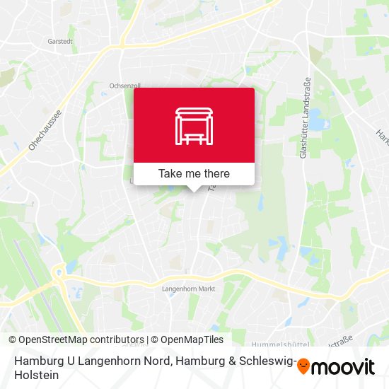 Hamburg U Langenhorn Nord map