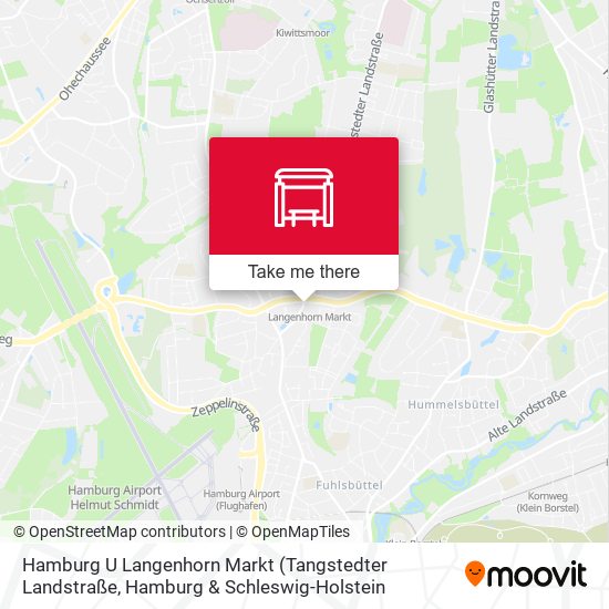 Hamburg U Langenhorn Markt map