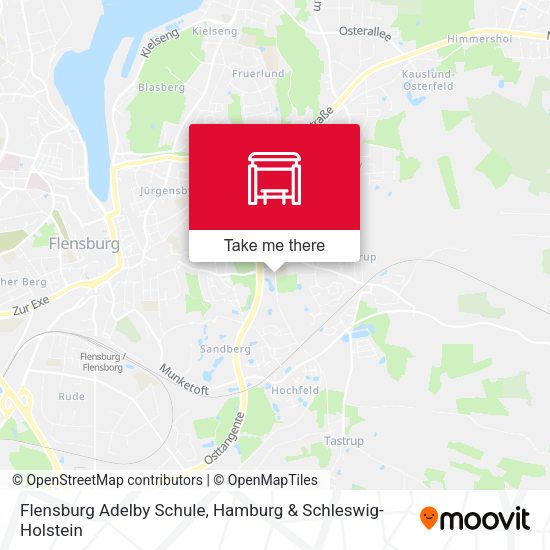 Flensburg Adelby Schule map