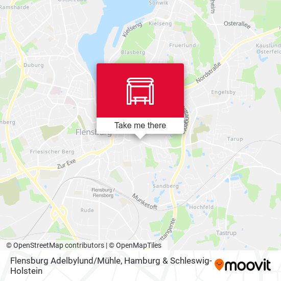 Flensburg Adelbylund/Mühle map