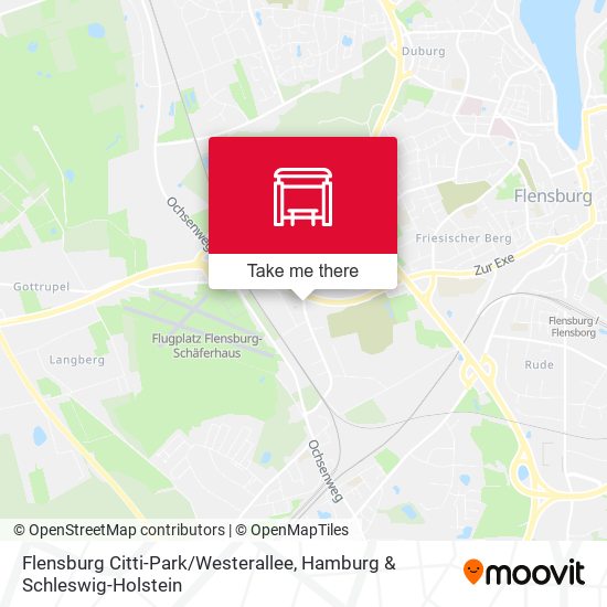 Flensburg Citti-Park / Westerallee map