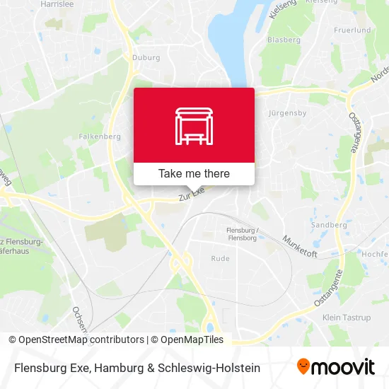 Карта Flensburg Exe