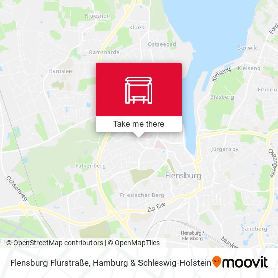Flensburg Flurstraße map