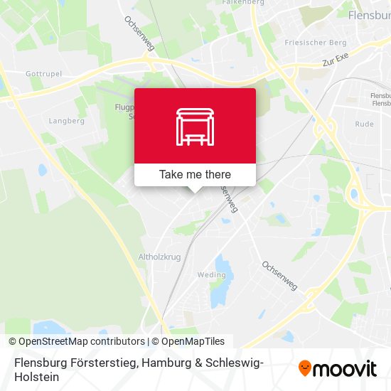 Flensburg Försterstieg map